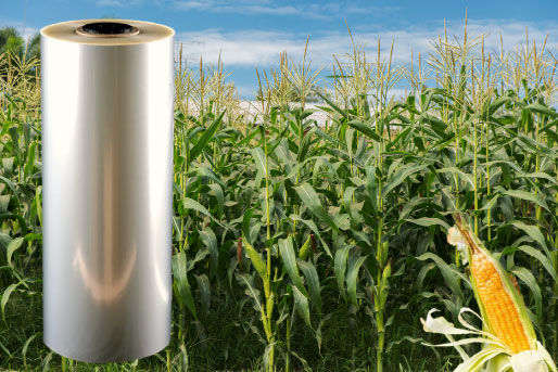 50 Mic PLA Biodegradowalna folia Biomasa Tworzywa sztuczne Folia do owijania taśmą termokurczliwą
